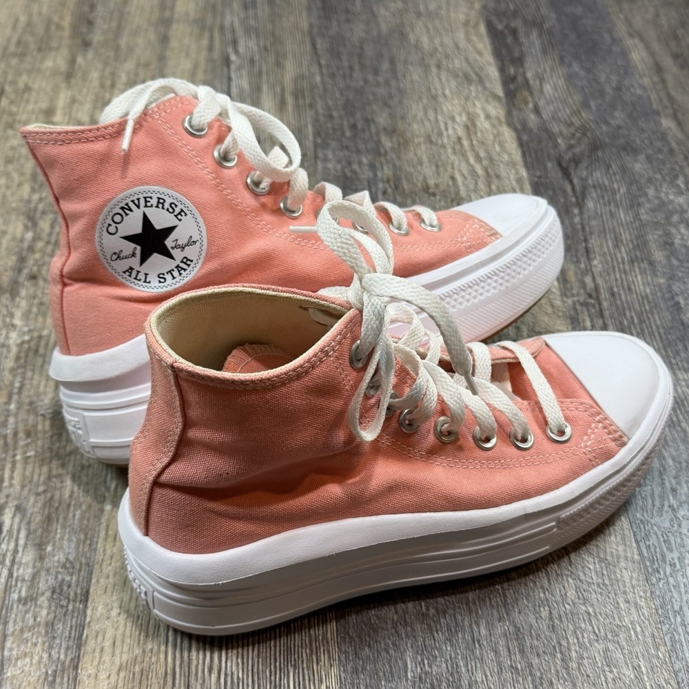 Converse Chuck Taylor All Star Move Womens Size 7 Pink Athletic Shoes Sneakers